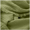 Musselindecke \'Dorena\' 130 x 170 cm – Grün