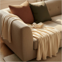 Musselindecke \'Dorena\' 130 x 170 cm – Weiß