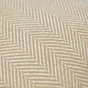 Kissenbezug \'Denisa Fishbone\' 45 x 45 cm – Beige/Weiß
