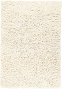 Rya-Teppich \'Fassale Handwoven Wool\' – Weiß