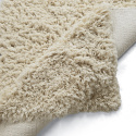 Rya Teppich \'Fassale handgewebte Wolle\' - Beige