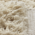 Rya Teppich \'Fassale handgewebte Wolle\' - Beige