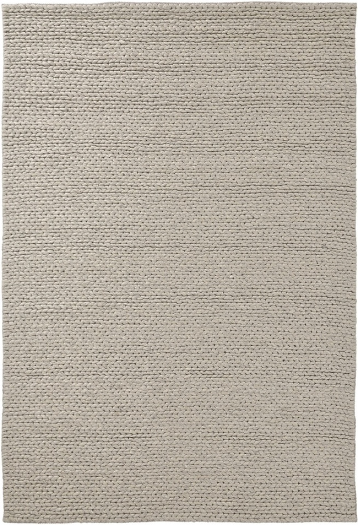 Wollteppich \'Talvia Braided Wool\' – Grau in der Gruppe Teppiche / Wollteppiche bei Reforma (V10252)