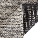 Wollteppich \'Talvia Braided Wool\' – Dunkelgrau