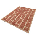 Teppich \'Leknes handgewebte Wolle\' - Terrakotta