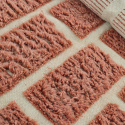 Teppich \'Leknes handgewebte Wolle\' - Terrakotta