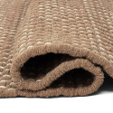 Wollteppich \'Ovelia\' - Braun/Weiß