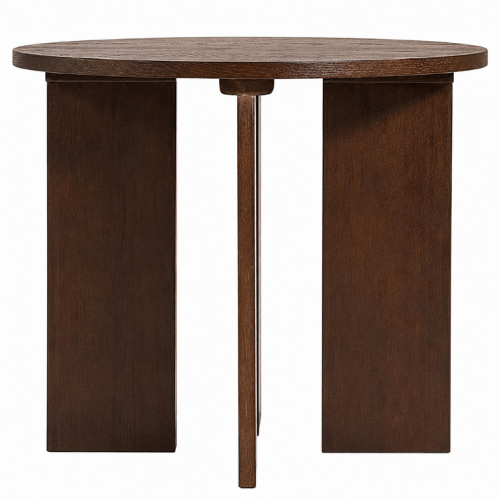 Couchtisch \'Créme\' Rund 55 cm - Walnuss in der Gruppe Möbel / Tische / Couchtisch bei Reforma (WD-17-1-walnut)