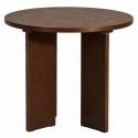 Couchtisch \'Créme\' Rund 55 cm - Walnuss