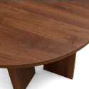 Couchtisch \'Créme\' Rund 75cm - Walnuss
