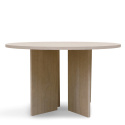 Couchtisch \'Créme\' Rund 75cm - Weiß pigmentiert