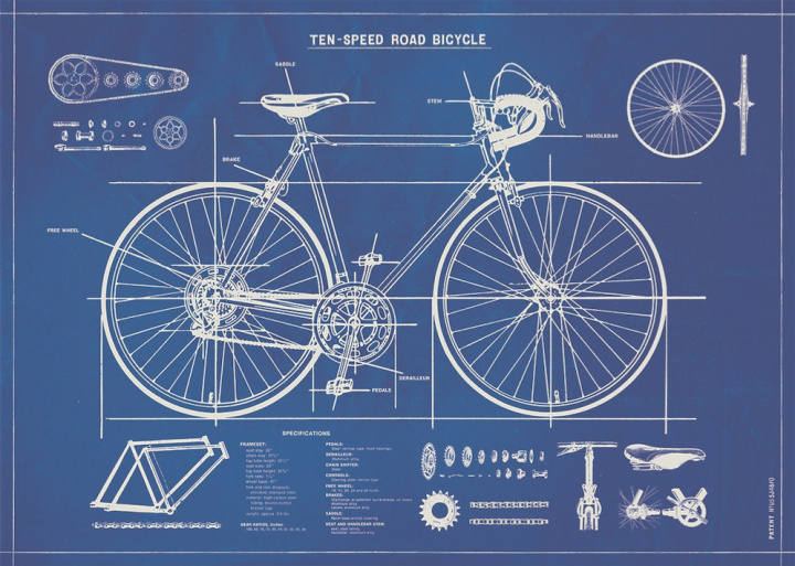 Plakat - Straenfahrrad