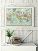 Plakat - Weinlese-Weltkarte 3