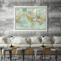 Plakat - Weinlese-Weltkarte 3
