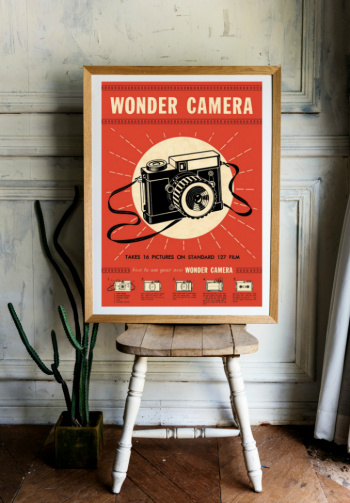 Plakat - Vintage Kamera