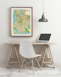 Plakat - Karte Brooklyn