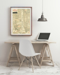 Plakat - Karte von New York