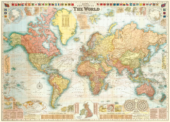 Poster - Vintage Weltkarte 5