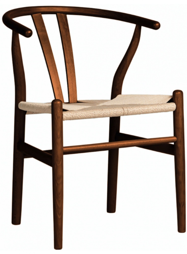 Stuhl 'Alta' - Nussbaum/Beige