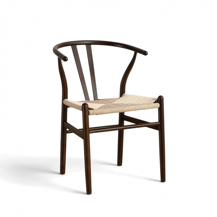 Stuhl 'Alta' - Nussbaum/Beige
