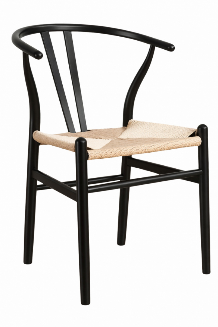 Stuhl 'Alta' - Schwarz/Beige