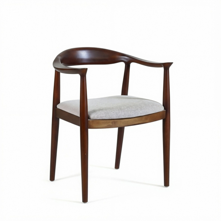 Stuhl \'Asche\' - Nussbaum/Grau in der Gruppe Möbel / Stühle und Polstermöbel / Stühle bei Reforma (WS-8656-Walnut)