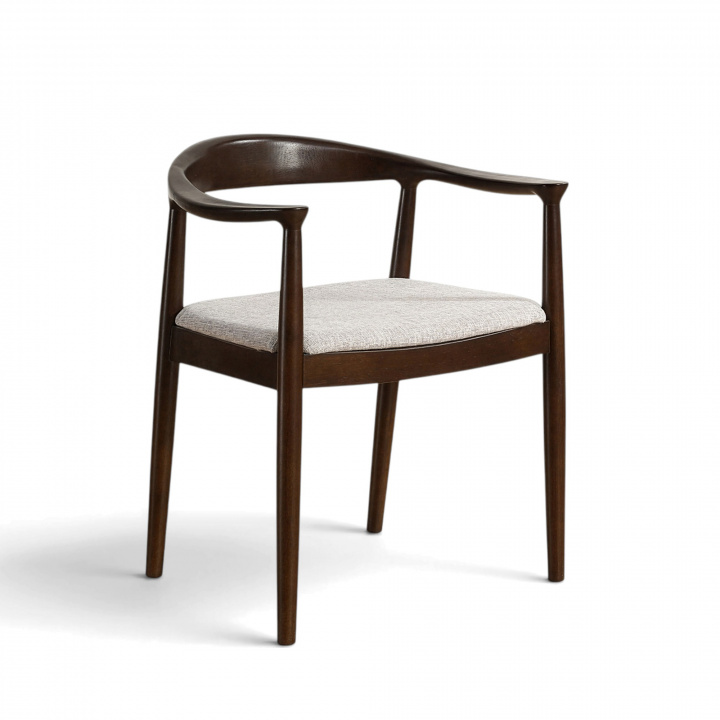 Stuhl \'Asche\' - Nussbaum/Grau in der Gruppe Möbel / Stühle und Polstermöbel / Stühle bei Reforma (WS-8656-Walnut)