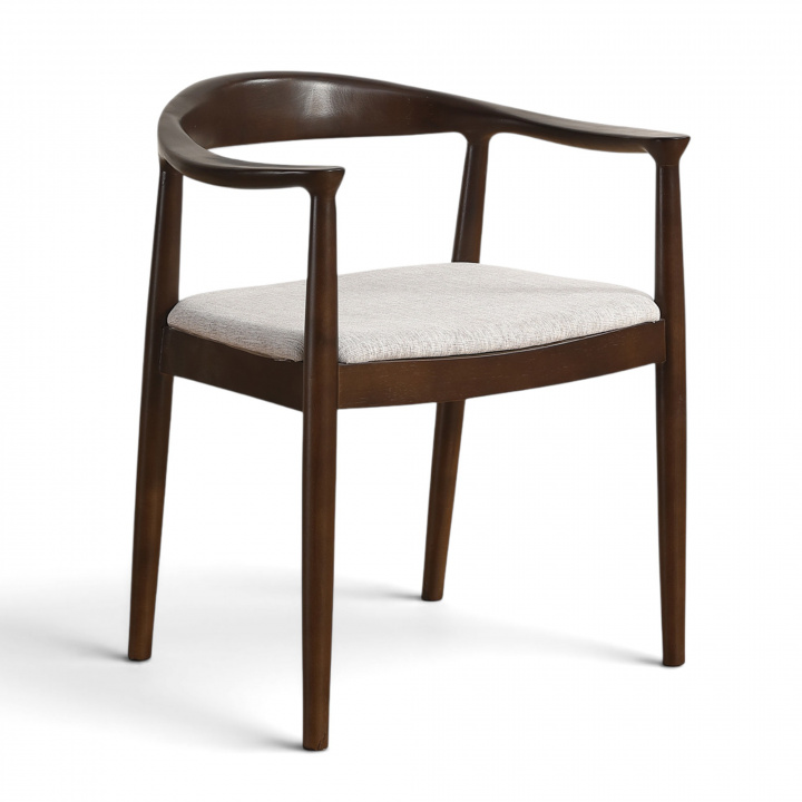 Stuhl \'Asche\' - Nussbaum/Grau in der Gruppe Möbel / Stühle und Polstermöbel / Stühle bei Reforma (WS-8656-Walnut)