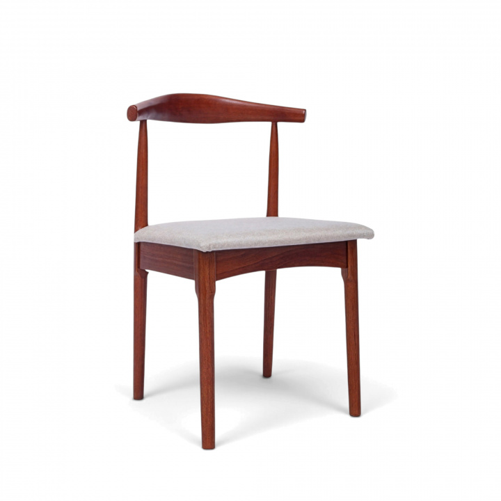 Stuhl \'Fager\' - Nussbaum/Beige in der Gruppe Möbel / Stühle und Polstermöbel / Stühle bei Reforma (WS-8662-beige)