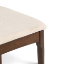 Stuhl \'Fager\' - Nussbaum/Beige