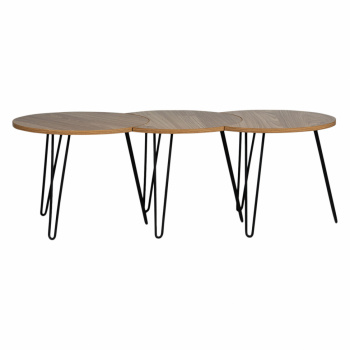 Tischset aus Holz - Metall / Holz