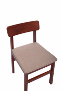 Stuhl \'Ålesund\' - Walnuss/Beige