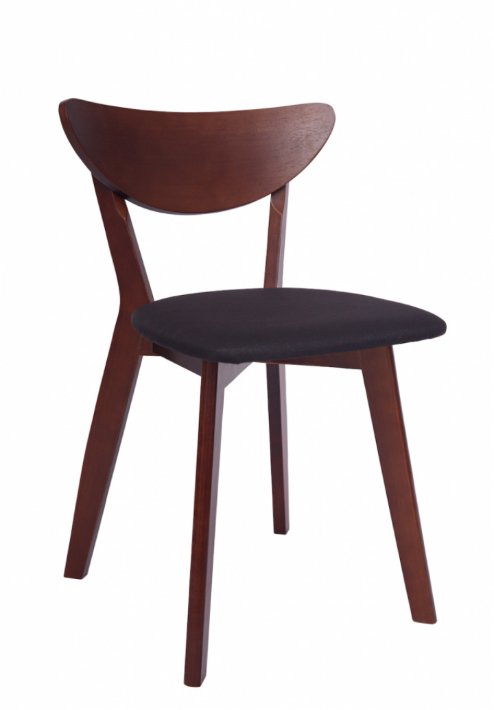 Stuhl \'Sirdal\' - Walnuss/Dunkelgrau in der Gruppe Möbel / Stühle und Polstermöbel / Stühle bei Reforma (WS-ND010-walnut-darkgrey)