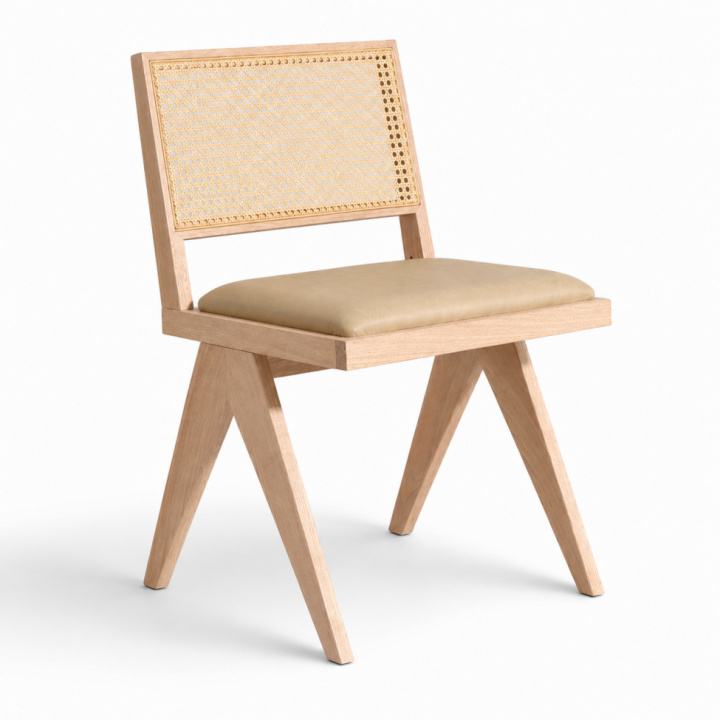 Barhocker \'Bistro\' – Walnuss/Rattan in der Gruppe Möbel / Stühle und Polstermöbel / Stühle bei Reforma (WS-RT03-white-pigmented)