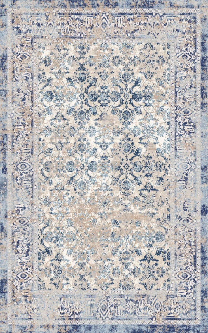 Wilton-Teppich \'Denizli\' 200x280cm - Blau in der Gruppe Einrichtung / Teppiche / Gewebte Teppiche bei Reforma (X10116531)