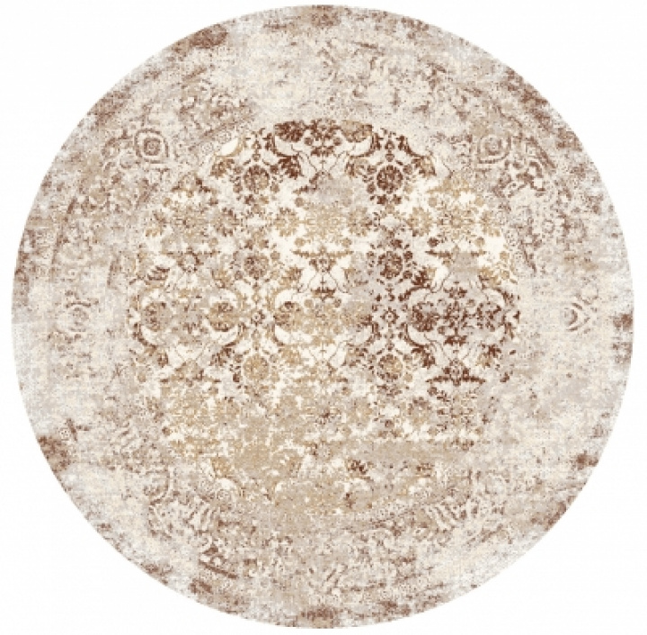 Runder Teppich \'Denizli\' 200cm - Beige in der Gruppe Einrichtung / Teppiche / Gewebte Teppiche bei Reforma (X10116557)