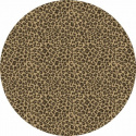 Runder Teppich \'Leopard\' 160cm - Braun