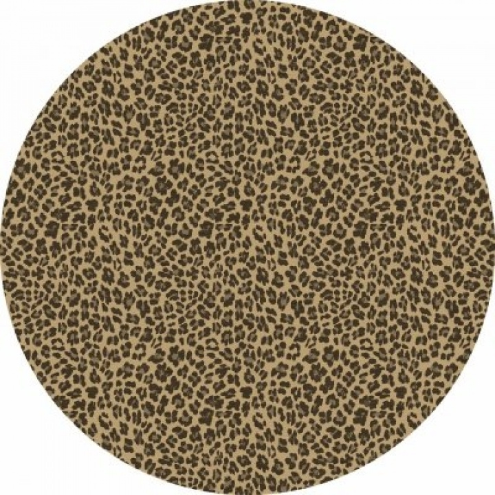 Runder Teppich \'Leopard\' 200cm - Braun in der Gruppe Einrichtung / Teppiche / Gewebte Teppiche bei Reforma (X10116588)