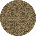 Runder Teppich \'Leopard\' 200cm - Braun