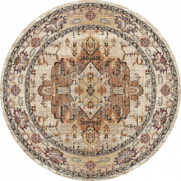 Runder Teppich \'Siliana\' 200cm - Beige in der Gruppe Einrichtung / Teppiche / Gewebte Teppiche bei Reforma (X10116726)