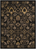 Wilton-Teppich \'Fernana\' 130x190cm – Schwarz/Gold