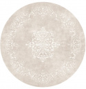 Runder Teppich \'Santi\' 200cm - Beige/Weiß