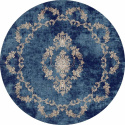 Runder Teppich \'Taknis\' 120cm - Blau