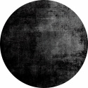 Runder Teppich \'Lynton\' 120cm - Schwarz