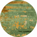 Runder Teppich \'Domont\' 200cm - Grün