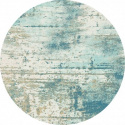 Runder Teppich \'Kebira\' 120cm – Blau