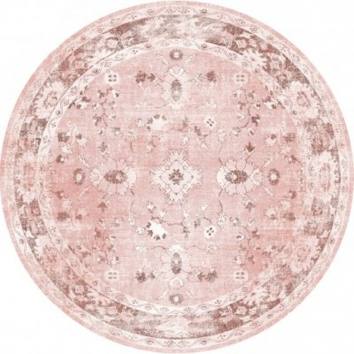 Runder Teppich \'Gombalia\' 240cm - Rosa in der Gruppe Einrichtung / Teppiche / Gewebte Teppiche bei Reforma (X10118058)