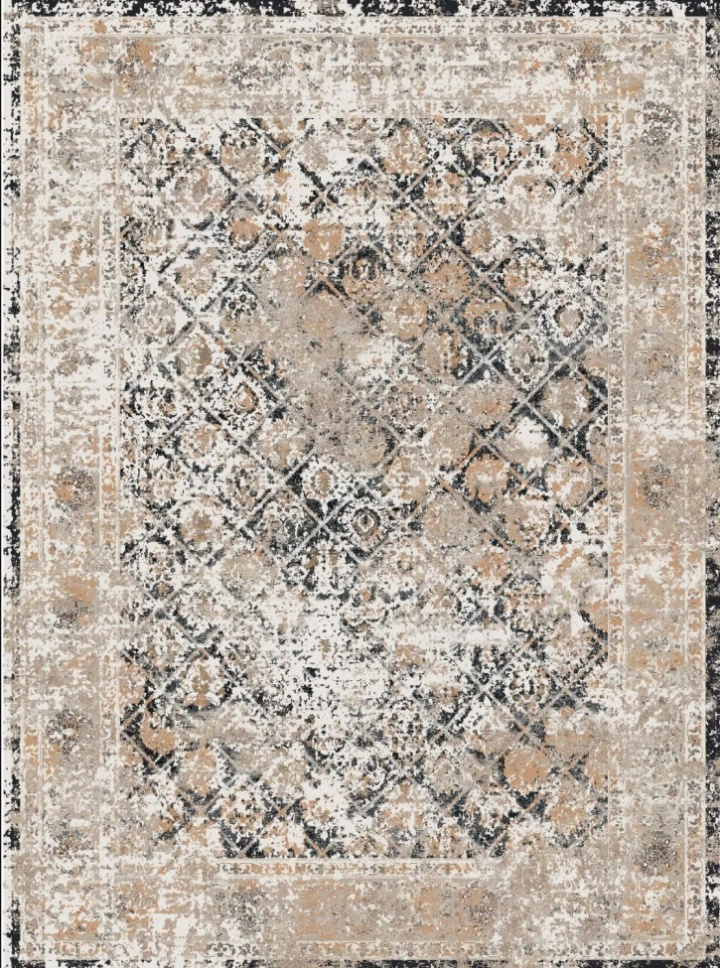 Wilton-Teppich \'Douz\' 130x190cm – Schwarz/Mehrfarbig in der Gruppe Einrichtung / Teppiche / Gewebte Teppiche bei Reforma (X10118064)