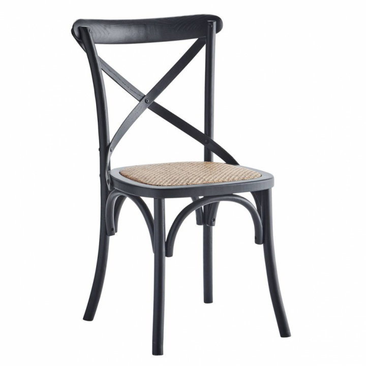 Esszimmerstuhl \'Rattan\' - Schwarz in der Gruppe Möbel / Stühle und Polstermöbel / Stühle bei Reforma (XMS-CB2001-C)