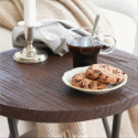 Hocker \'Rustik\' 45cm - Holz/Stahl
